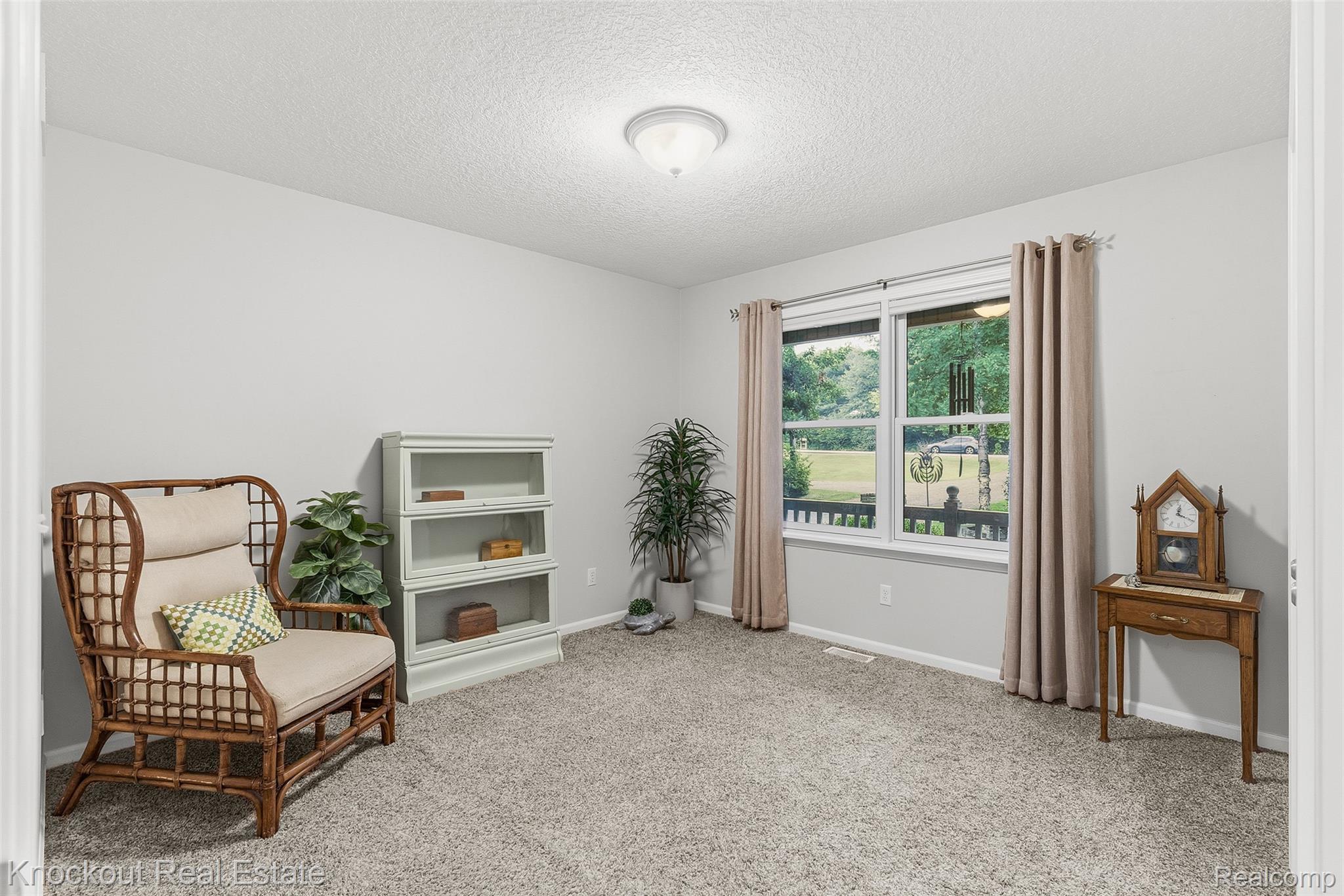 8436 Birch Run Road Millington, MI 48746 - Photo 20 of 44 Room with neutral wall color, carpet flooring, and a flush mount ceiling light fixture