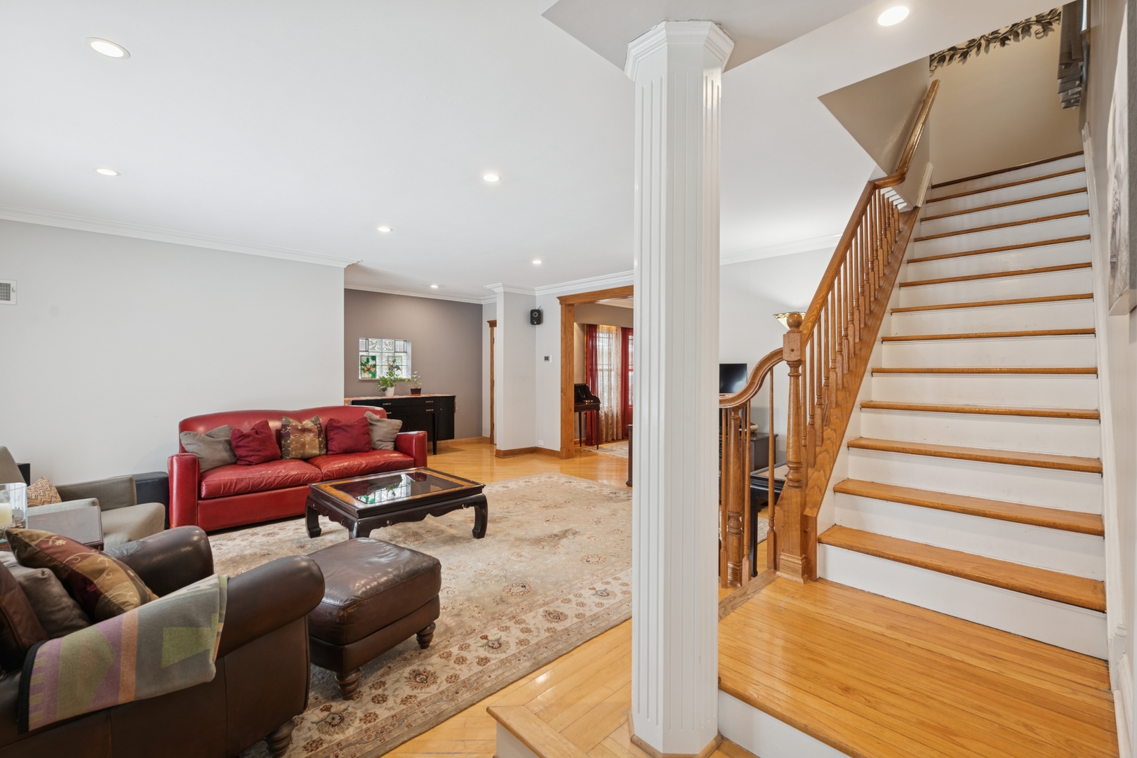369 Addison Road Riverside, IL 60546 - Photo 6 of 23 a living room with furniture and a rug