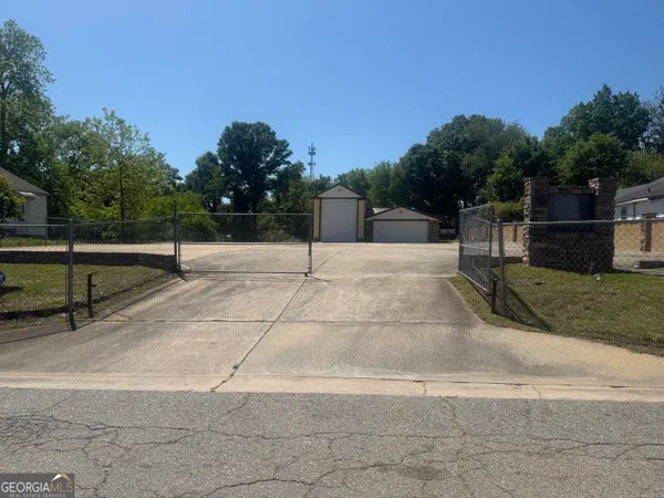 a backyard of a house