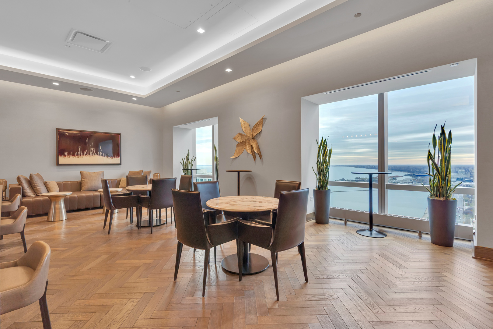 363 East Wacker Drive, Unit 1402 Chicago, IL 60601 - Photo 50 of 75 a view of a dining room with furniture window and outside view