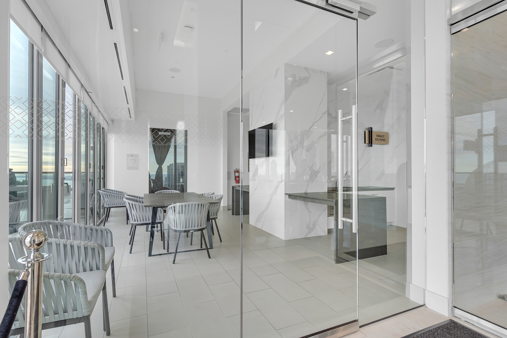 363 East Wacker Drive, Unit 1402 Chicago, IL 60601 - Photo 61 of 75 a view of a livingroom with a dinning area hardwood floor and a living room view