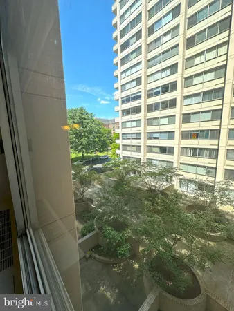 a view of a balcony