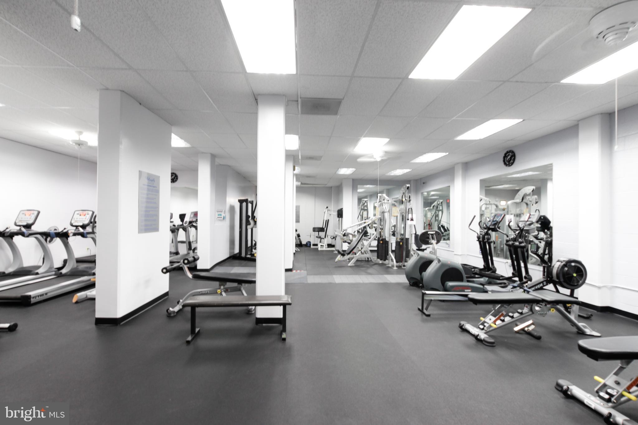 5500 Friendship Boulevard, Unit 1125N Chevy Chase, MD 20815 - Photo 24 of 48 a view of a room with gym equipment