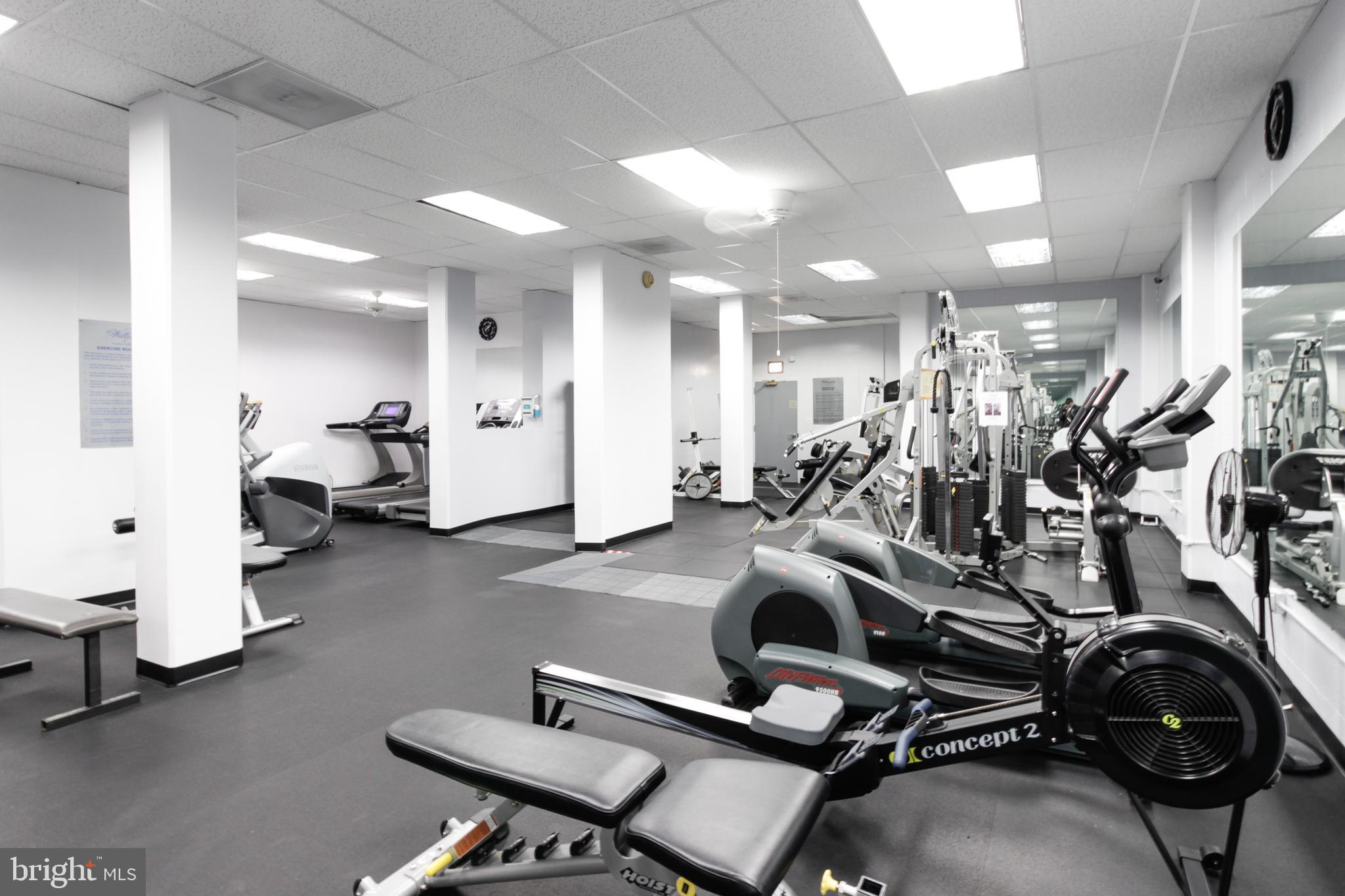 5500 Friendship Boulevard, Unit 1125N Chevy Chase, MD 20815 - Photo 25 of 48 a view of a room with gym equipment