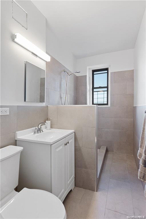 40-35 Ithaca Street, Unit 6F Queens, NY 11373 - Photo 8 of 10 a bathroom with a toilet sink and mirror