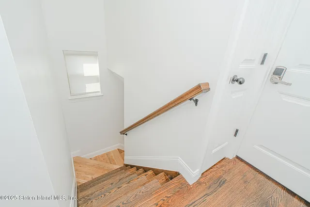 a view of hallway with stairs