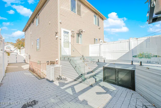 a view of a terrace with outdoor seating