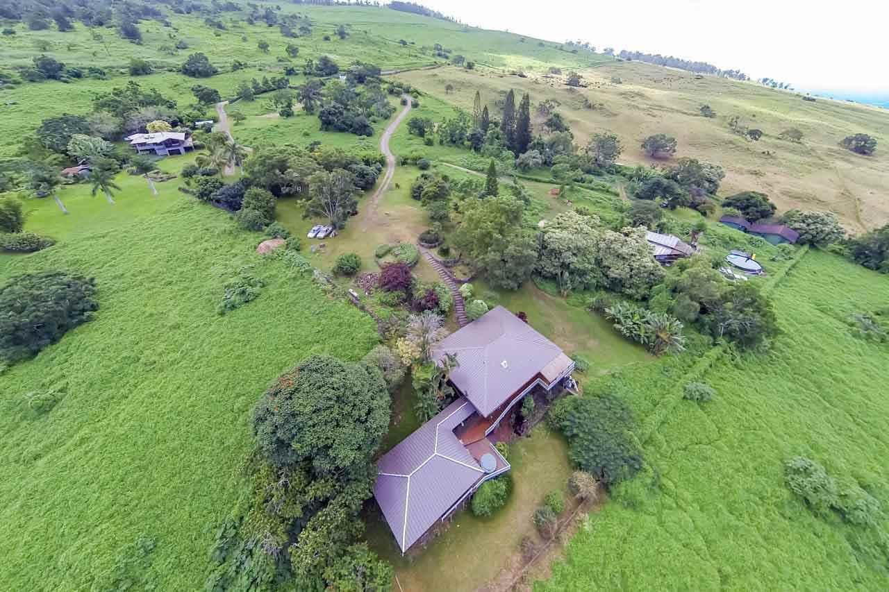 13434 Kula Highway Kula, HI 96790 - Photo 20 of 30 an aerial view of a house with a yard