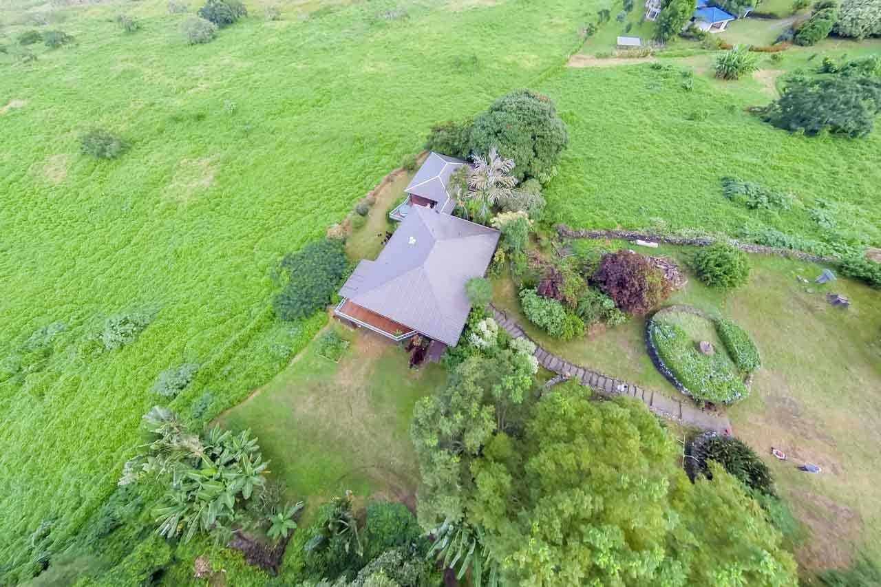 13434 Kula Highway Kula, HI 96790 - Photo 23 of 30 an aerial view of residential house with outdoor space and trees all around