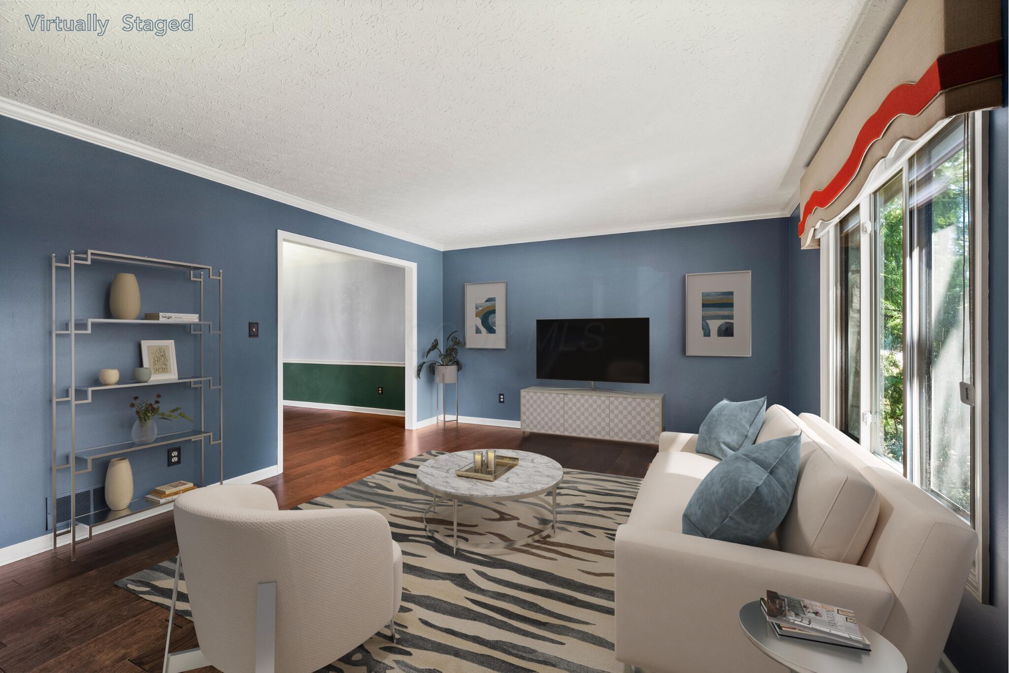 1668 McCoy Road Columbus, OH 43220 - Photo 6 of 52 Living Room - Virtually Staged