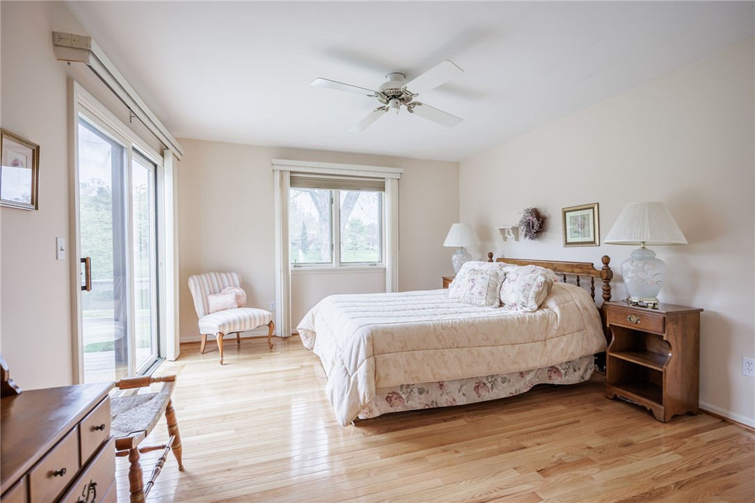 53 Waterview Circle Rochester, NY 14625 - Photo 16 of 41 Large 1st floor bedroom with view to porch and wat