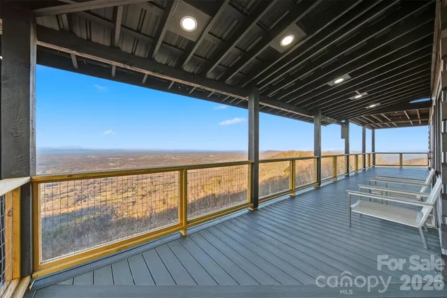 a view of ocean from a balcony