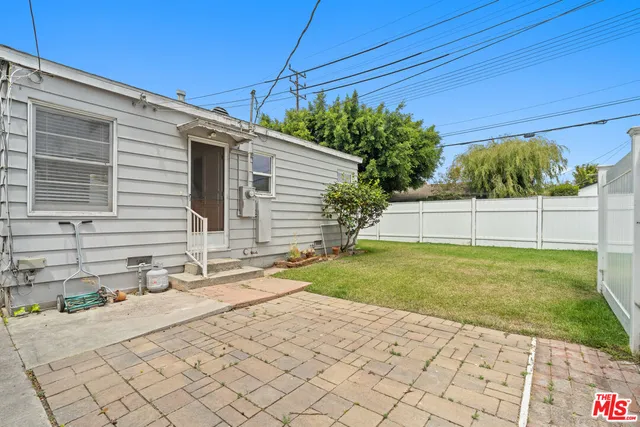 a backyard of a house