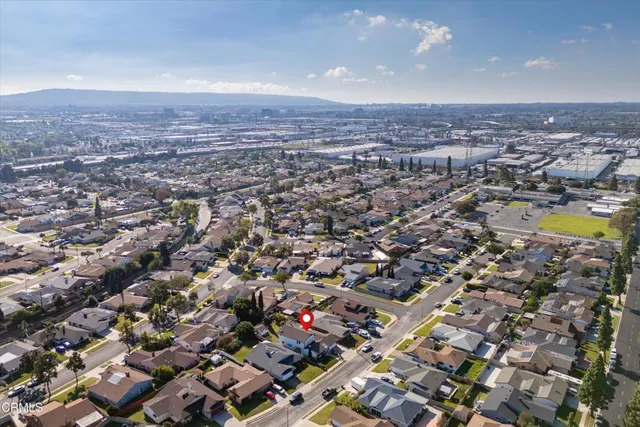 an aerial view of a city