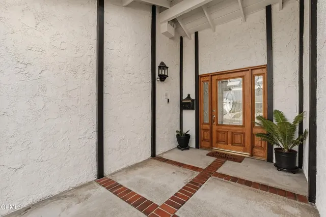 a view of front door