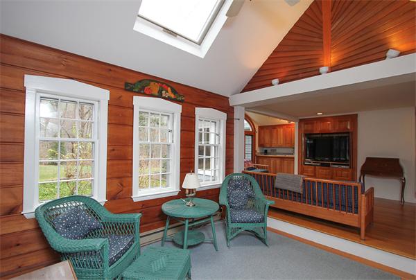124 Miles River Road Hamilton, MA 01982 - Photo 8 of 22 a living room with furniture and a flat screen tv