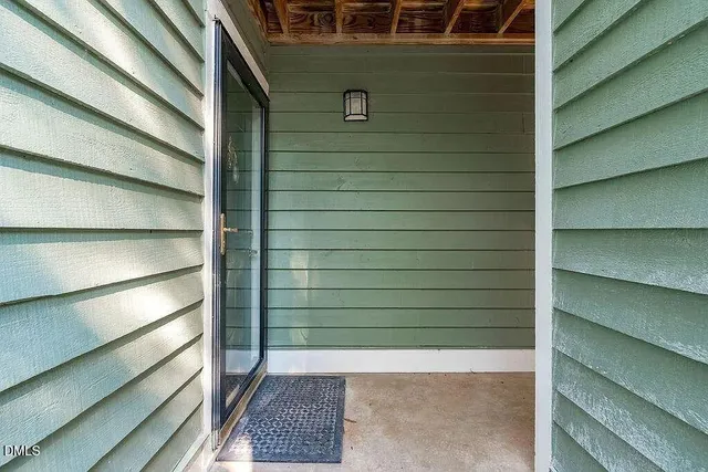 a view of front door