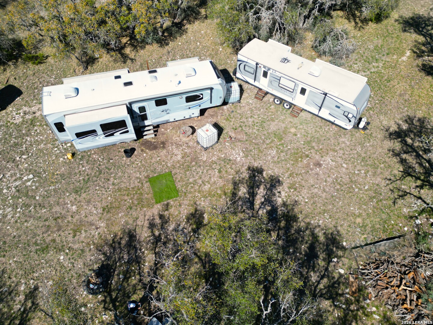 264 Pheasant Trail Menard, TX 76859 - Photo 7 of 15 an aerial view of residential house with outdoor space and parking space