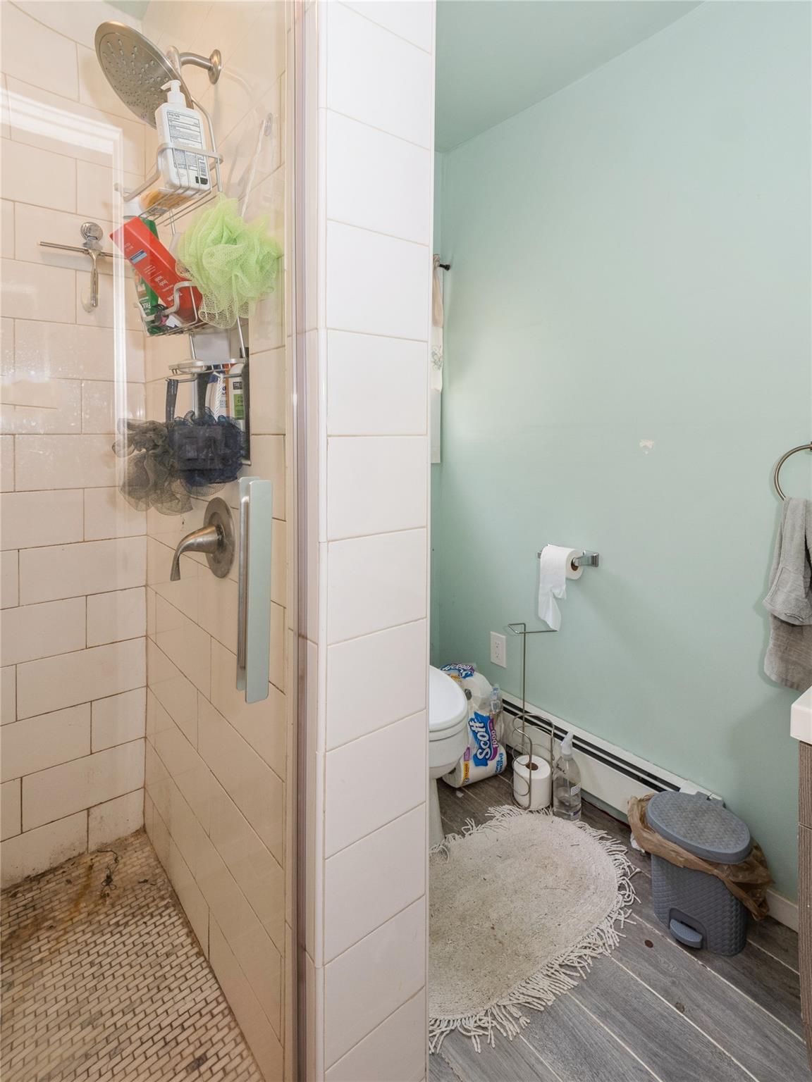 413 Vassar Road Poughkeepsie, NY 12603 - Photo 17 of 38 a bathroom with a toilet and a shower