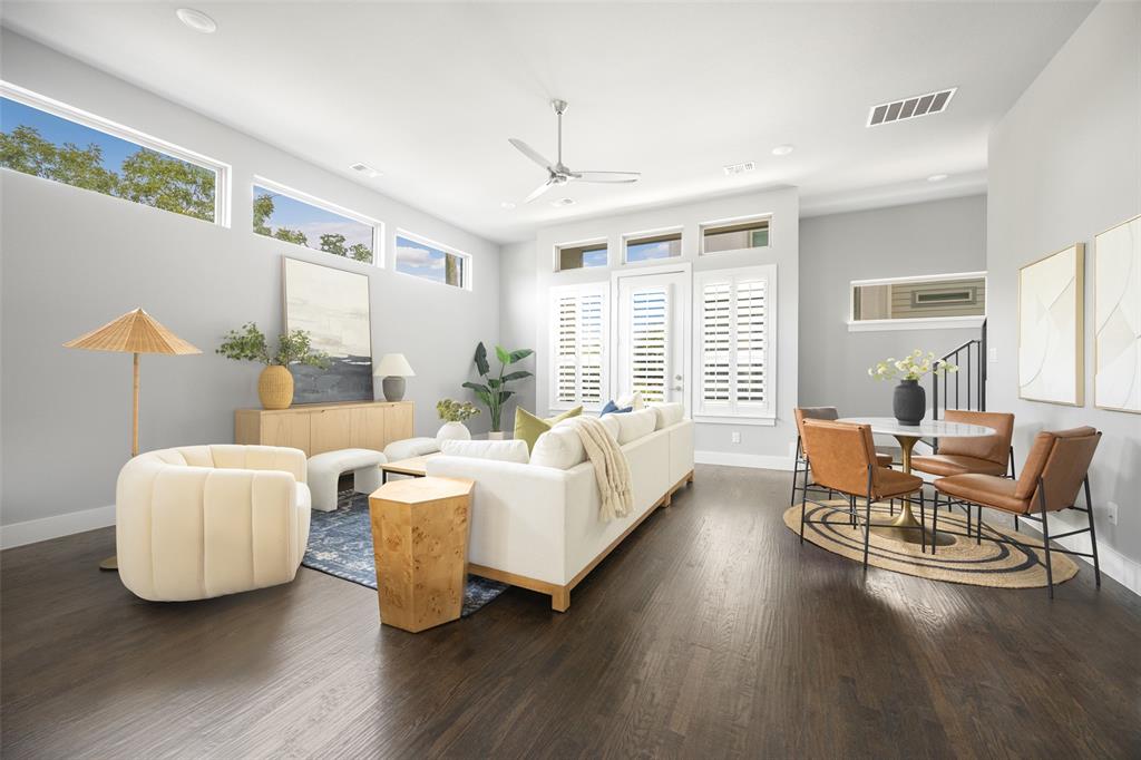 4226 Roseland Avenue, Unit 201 Dallas, TX 75204 - Photo 5 of 24 a living room with furniture and a large window