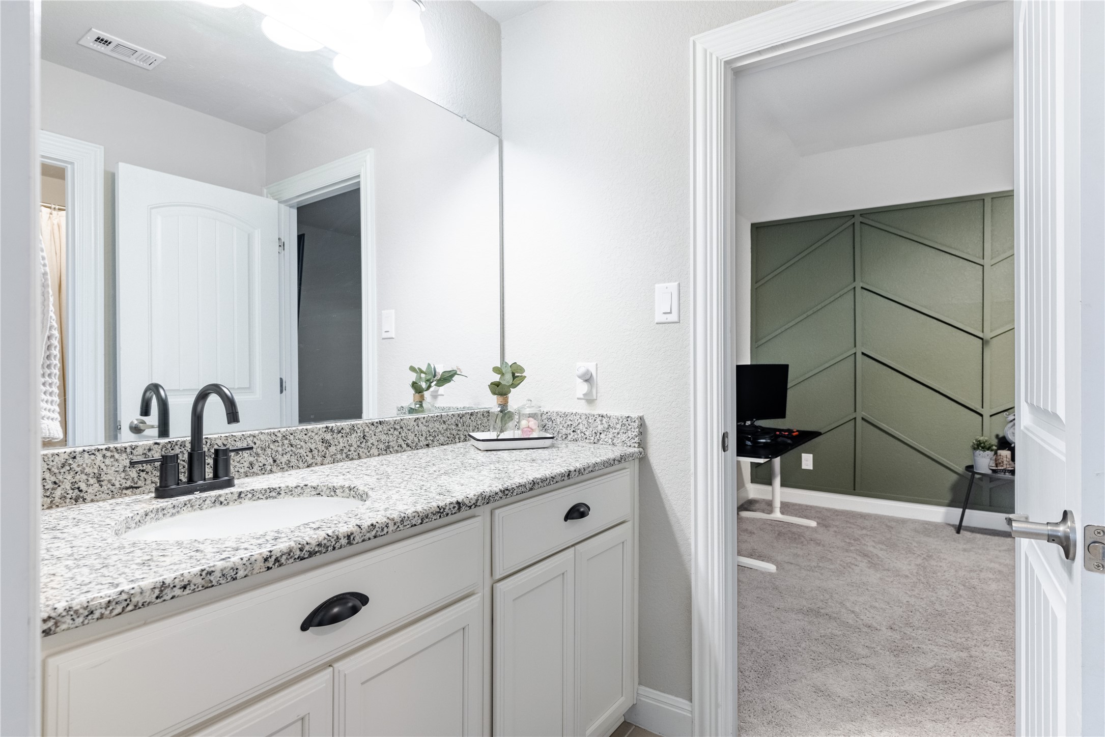 20524 Fairleaf Street Pflugerville, TX 78660 - Photo 25 of 35 Bathroom with vanity and light colored carpet
