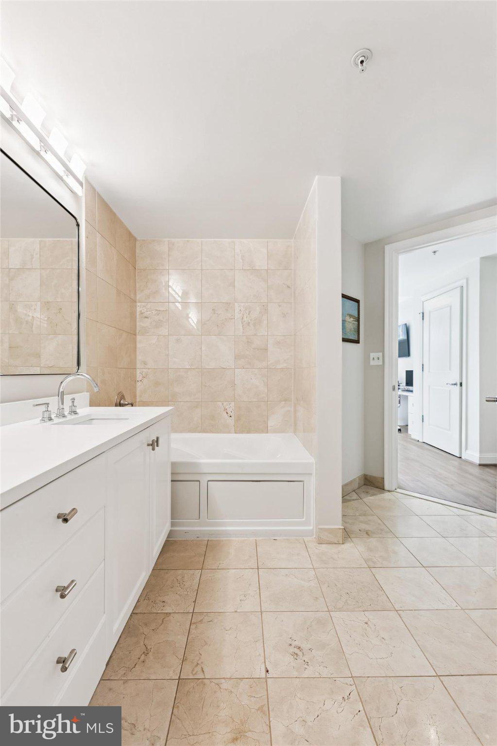 2501 Wisconsin Avenue Northwest, Unit 7 Washington, DC 20007 - Photo 10 of 30 Elegant bathroom with modern finishes.