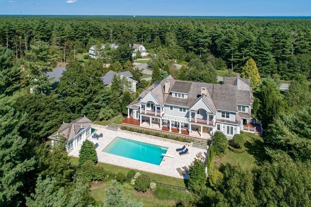 19 High Ridge Drive Mattapoisett, MA 02739 - Photo 2 of 30 an aerial view of a house with a garden