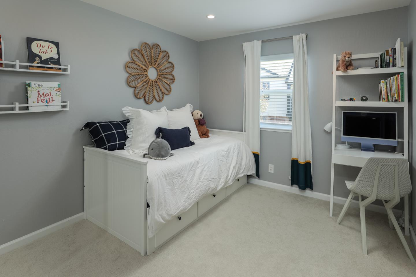 1394 North Loop Drive San Jose, CA 95126 - Photo 20 of 40 a bedroom with a bed and a chair in it