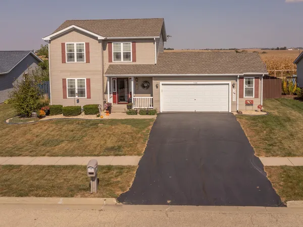 front view of house with a yard