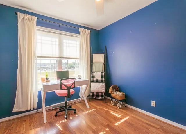 a workspace with a window