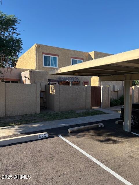 a front view of a house with garage