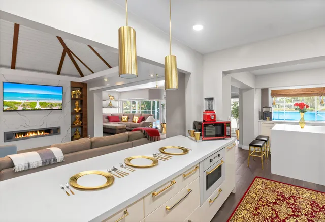 a very nice looking room with a large window