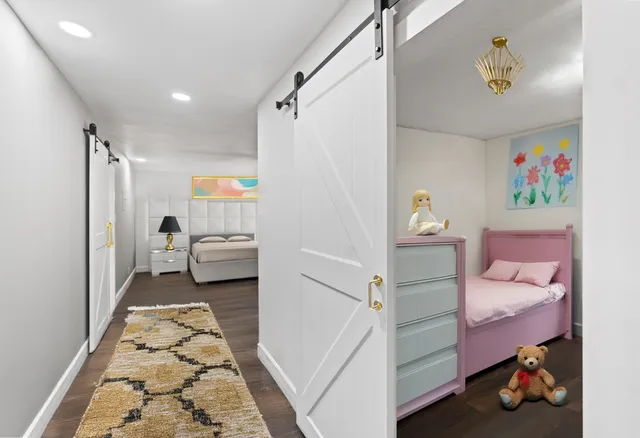 a view of a lake with houses