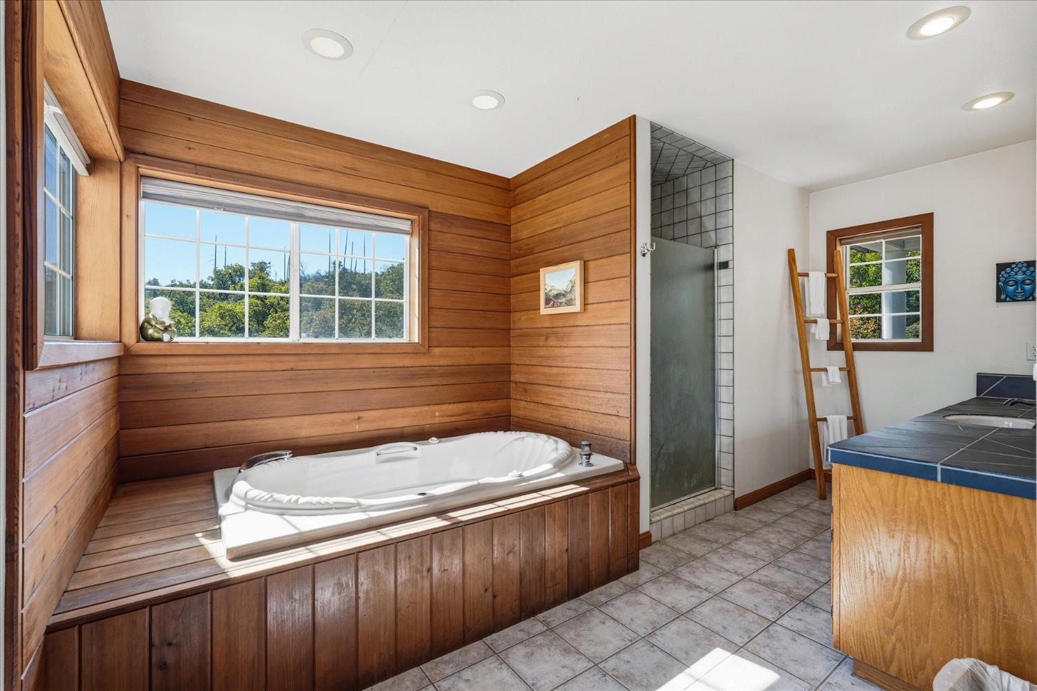 59484 Cascadel Road North Fork, CA 93643 - Photo 41 of 95 a bathroom with a tub sink and mirror