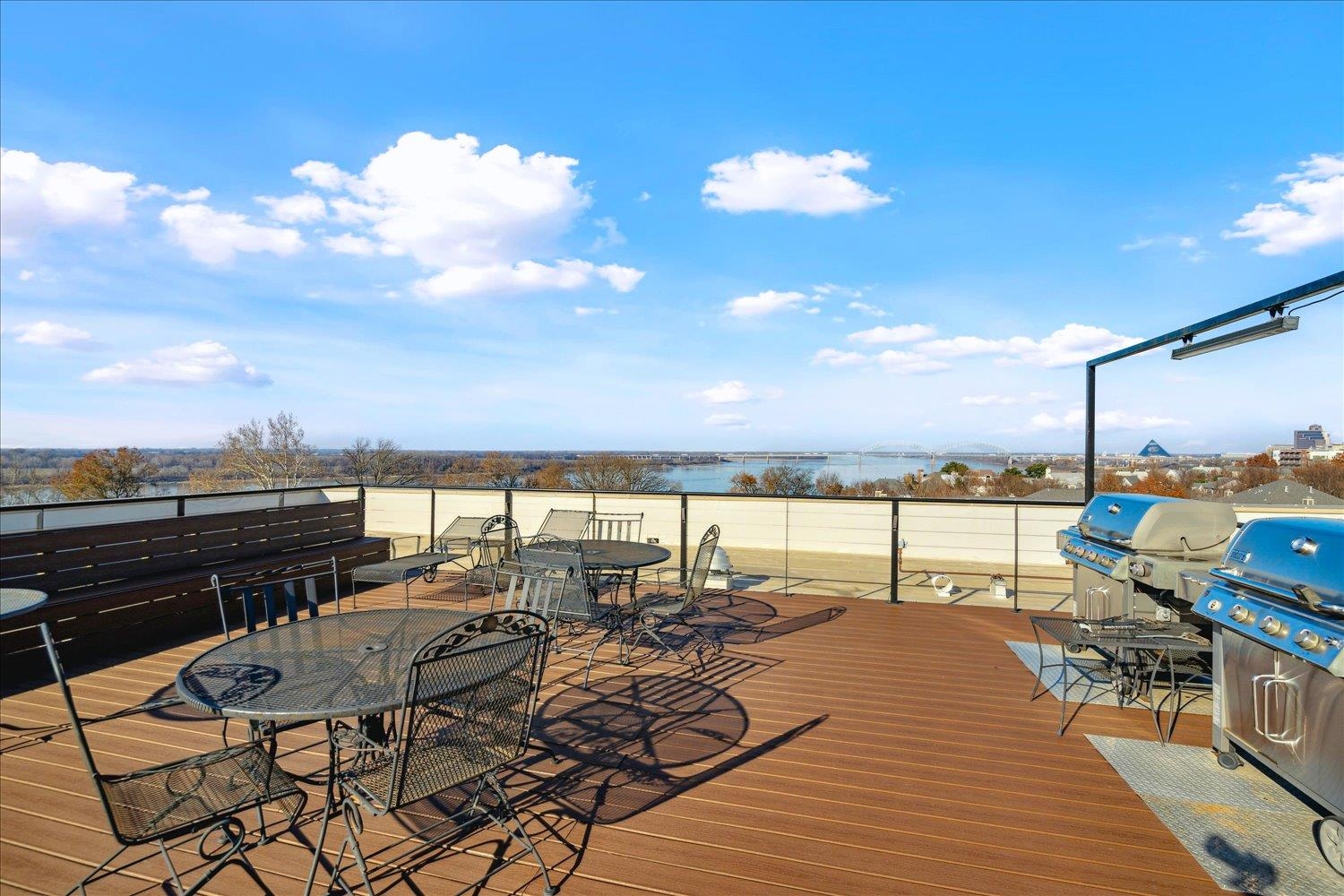 648 Riverside Drive, Unit 411 Memphis, TN 38103 - Photo 27 of 32 a view of a terrace with furniture and sitting area
