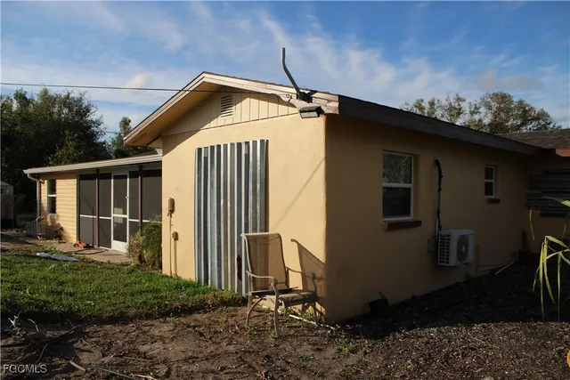 a view of a house with a window