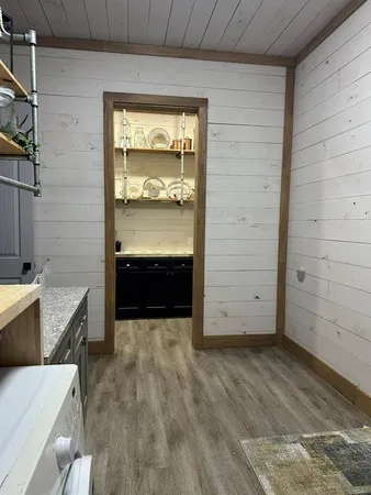 a view of storage and utility room