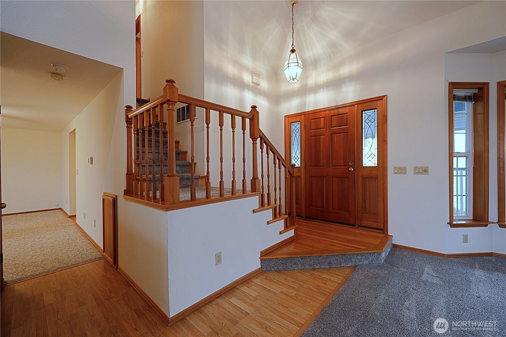 424 16th Street Southwest Puyallup, WA 98371 - Photo 3 of 39 a view of entryway with stairs and wooden floor