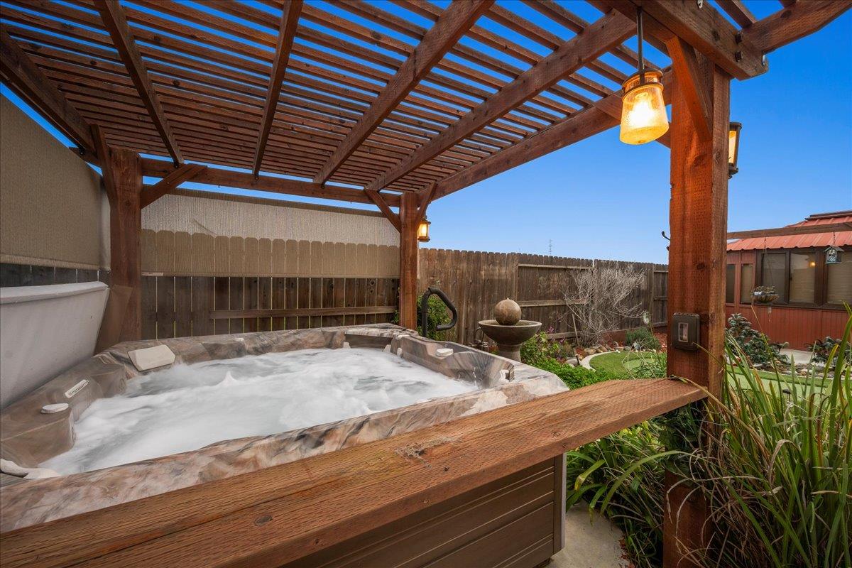 12791 Evanston Way Rancho Cordova, CA 95742 - Photo 42 of 54 a view of a backyard with sitting area