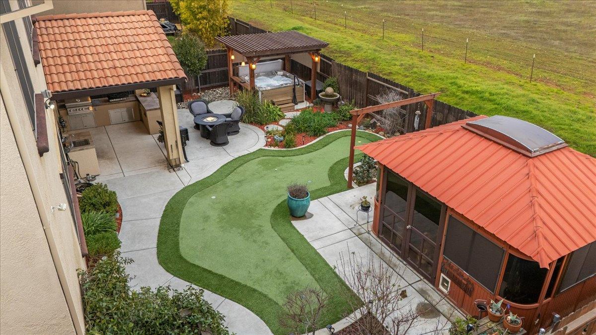 12791 Evanston Way Rancho Cordova, CA 95742 - Photo 8 of 54 swimming pool view with a seating space