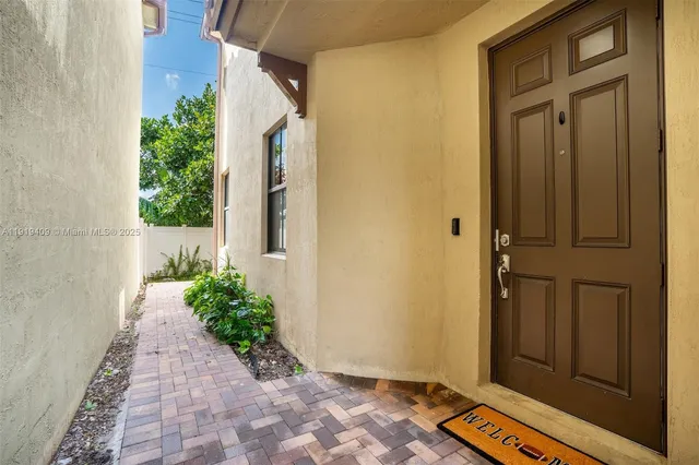 a view of front door
