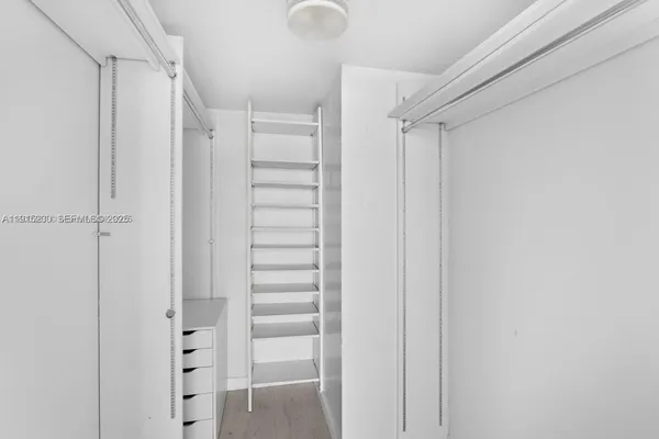 a view of closet area