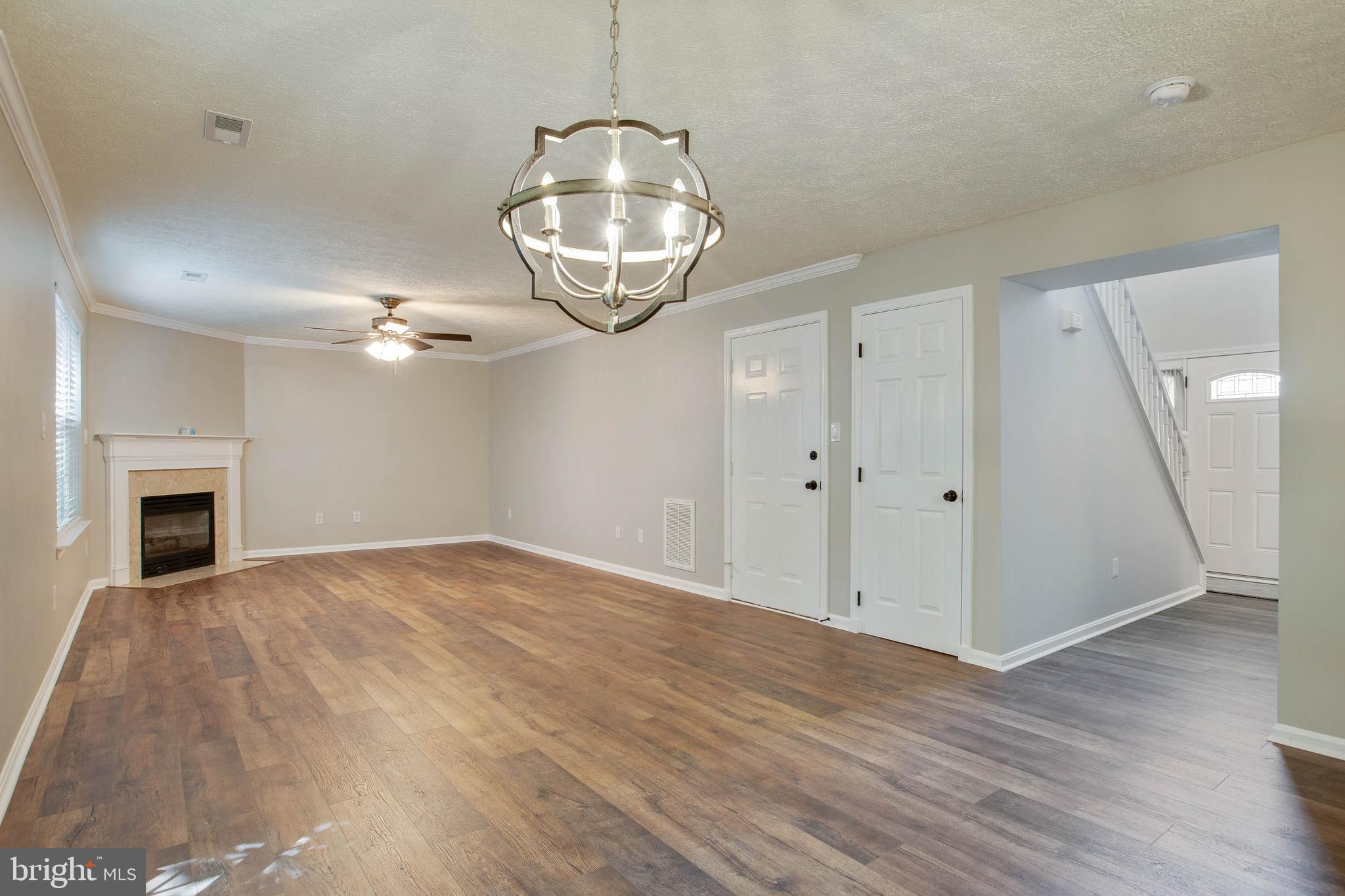37799 Apache Road Charlotte Hall, MD 20622 - Photo 4 of 23 Living room with door gas fireplace