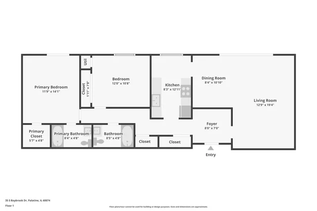 $210,000 | 35 South Baybrook Drive, Unit 114, Palatine, IL 60074