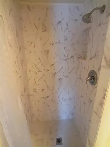 a view of an outdoor space and swimming pool