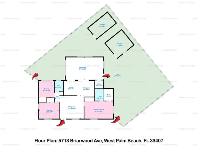 $379,900 | 5713 Briarwood Avenue, Mangonia Park, FL 33407
