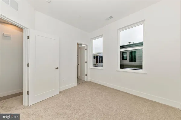 a front view of a building