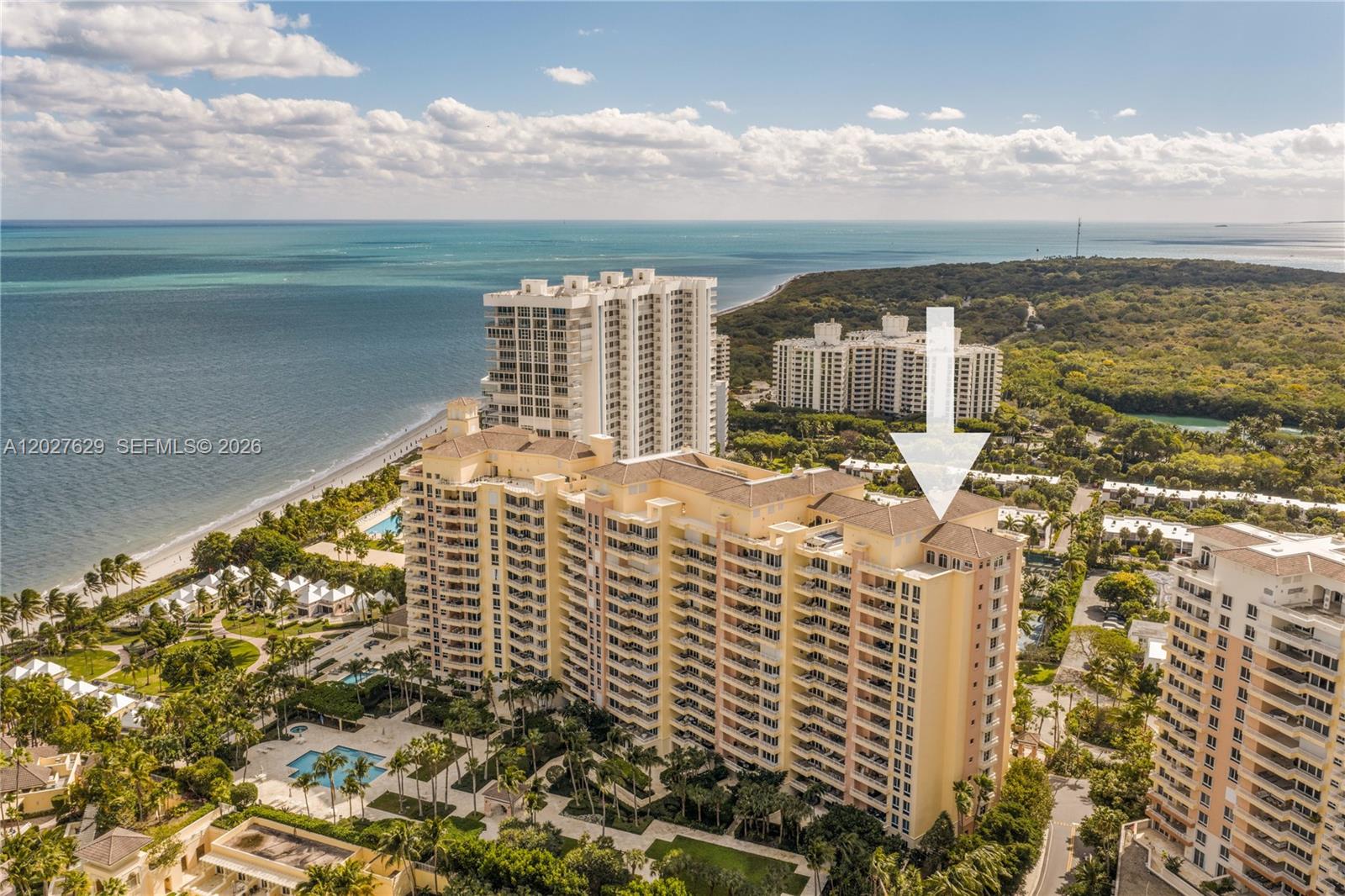 799 Crandon Boulevard, Unit PH8 Key Biscayne, FL 33149 - Photo 37 of 47 a view of building with outdoor space