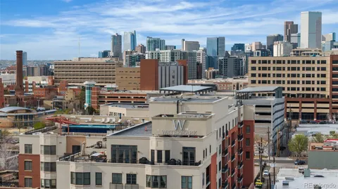 a view of a city that has tall buildings