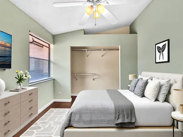 a view of a swimming pool and a yard